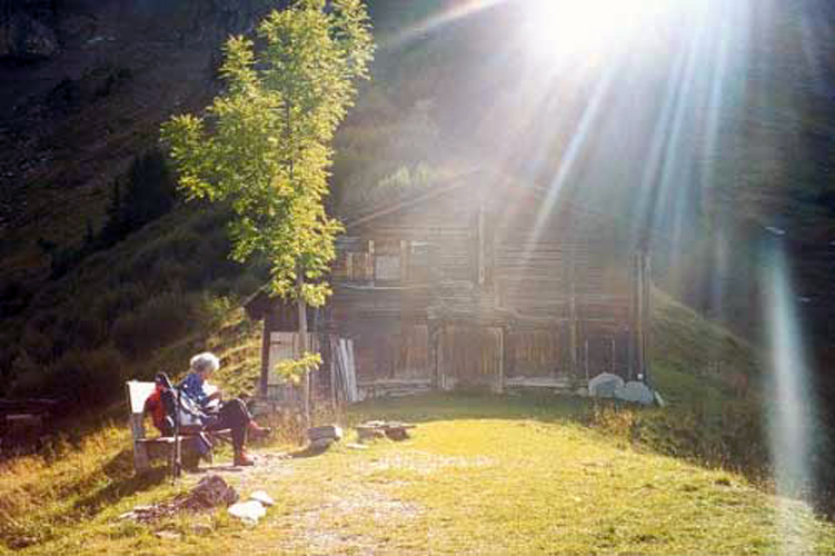 Bergerie au soleil levant