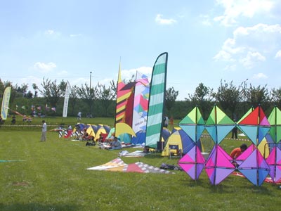 Une partie du camp de base