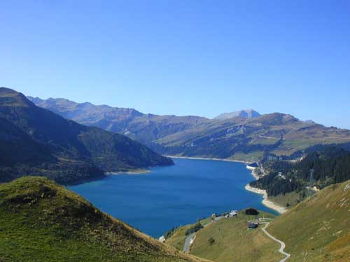 le lac de Roselend (spot des volatiles)