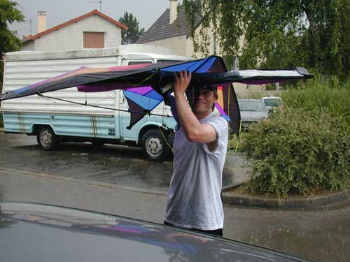 Comment transformer un cerf-volant en parapluie